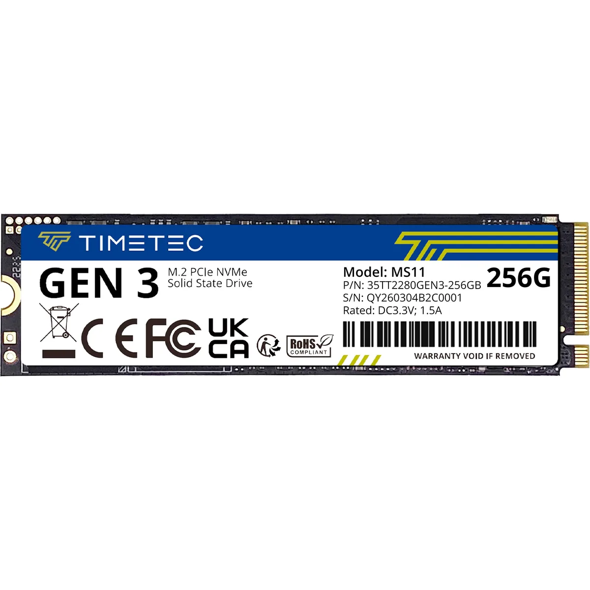 Timetec Timetec 256GB M.2 2280 NVMe internal SSD — product photo