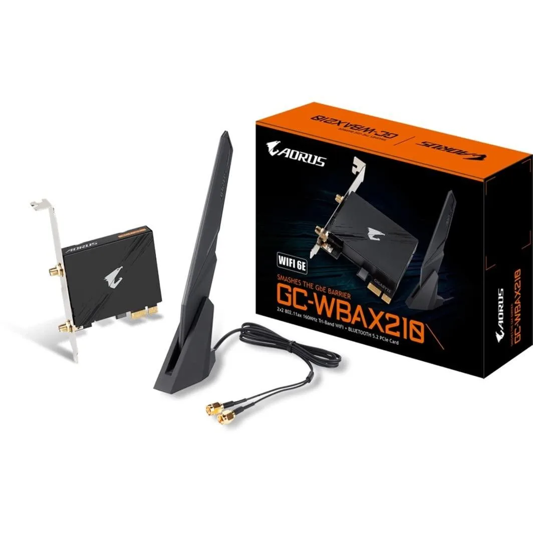 GIGABYTE GC-WBAX210 WiFi 6E Bluetooth 5.2 network card — 商品写真