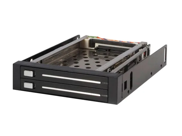 STARTECH STARTECH HSB220SAT25B 2-drive 2.5in SATA hot-swap bay for 3.5in slot hdd accessory — صورة المنتج