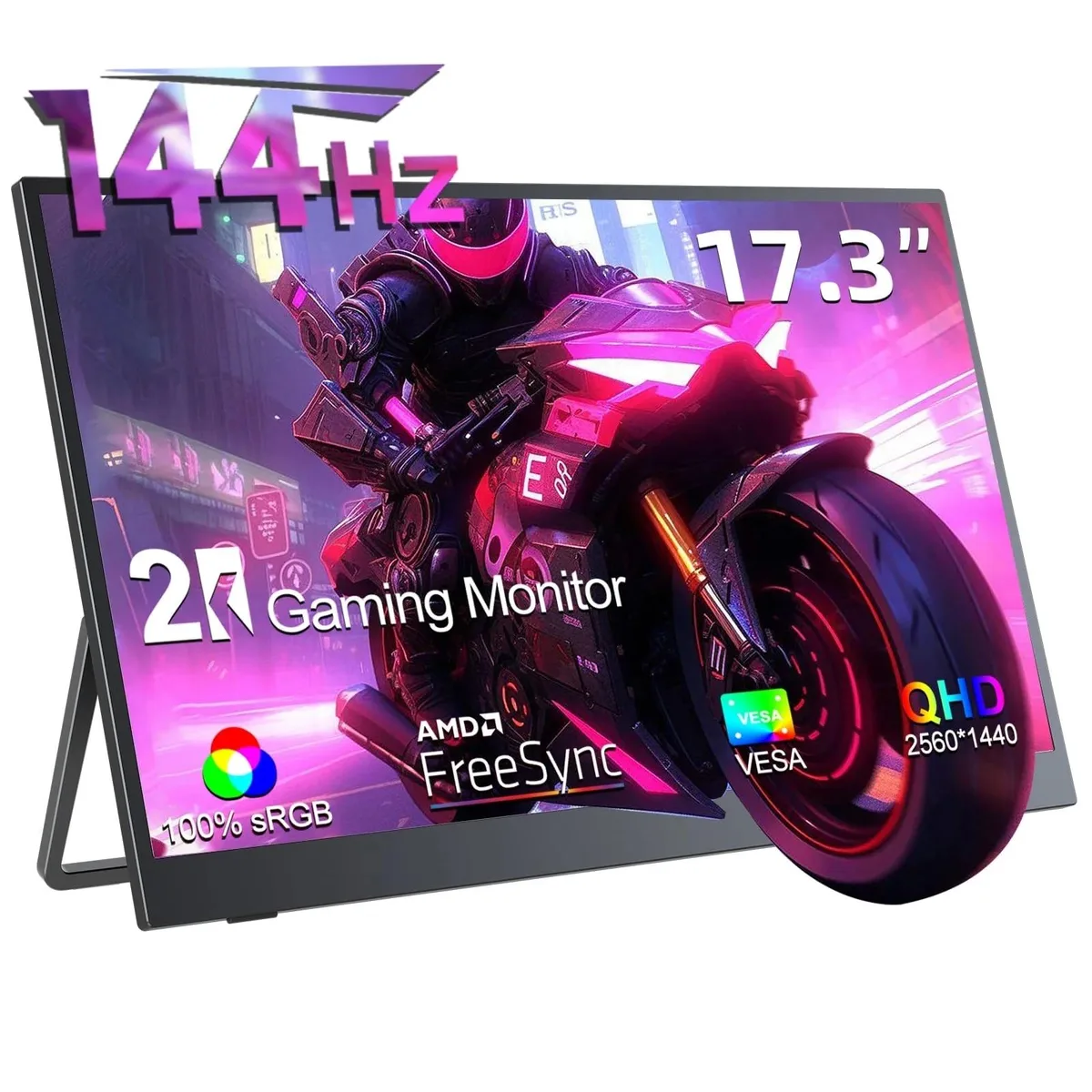 Uperfect Uperfect 17.3" 2K 144Hz Portable Monitor QHD IPS HDR AMD FreeSync — product photo