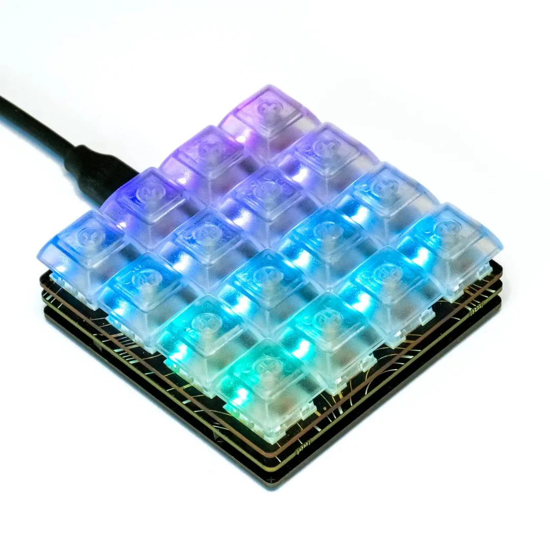 Pimoroni Pimoroni PIM561 Keybow 2040 Linear quiet 16-key development board — fotografia produsului