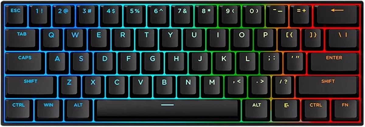 Vszerda Vszerda ACE 60 PRO 60% Wired Magnetic Switch Gaming Keyboard, 8K Hz, 0.1ms, Black — toote foto