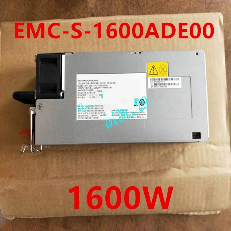 Silver rectangular ATX power supply unit with ventilation grille and label showing 1600W