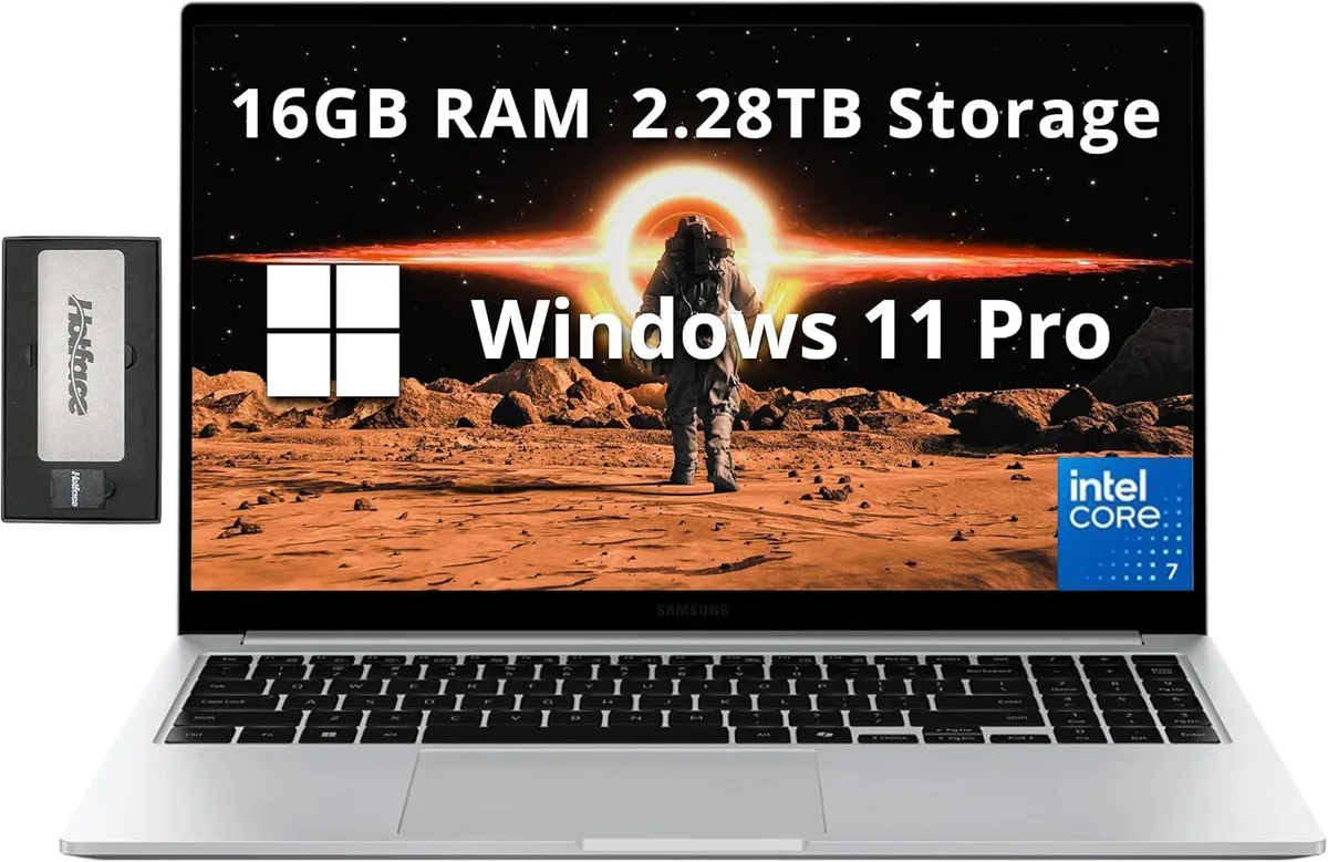 SAMSUNG SAMSUNG Galaxy Book4 15.6" FHD Intel Core 7 150U 16GB LPDDR4X 2.28TB Windows 11 Pro Silver business laptop — fotografija proizvoda