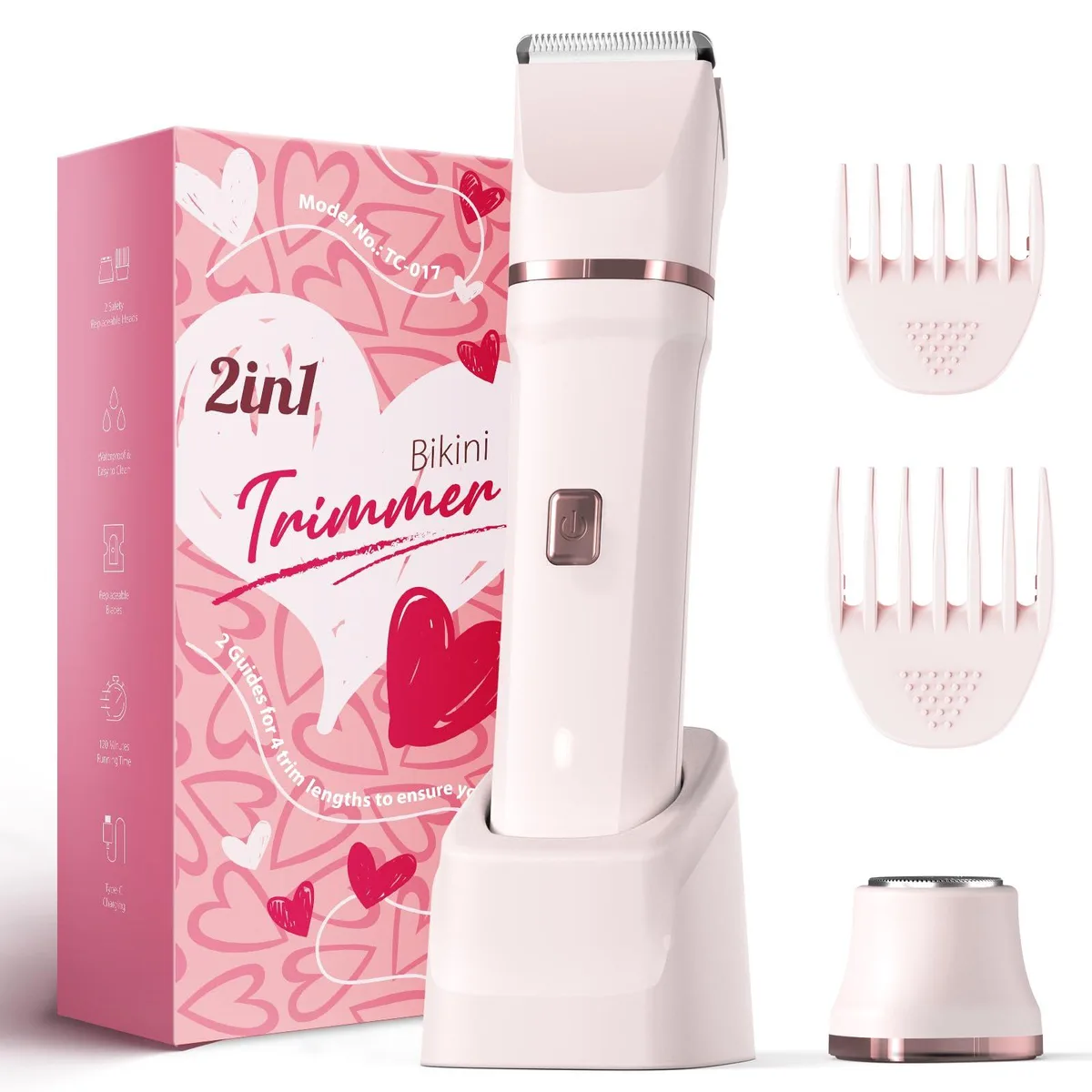  Remington TC-017 foil shaver for women, pink, 200 g — product photo