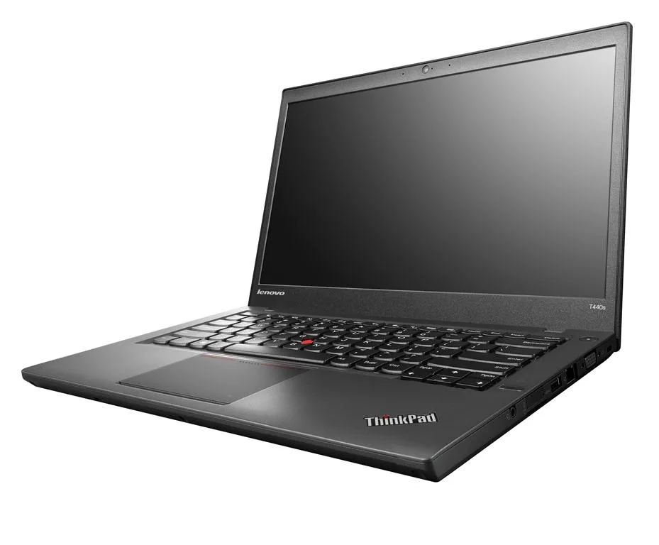 Black 14.1 inch ThinkPad T440P laptop closed lid matte finish