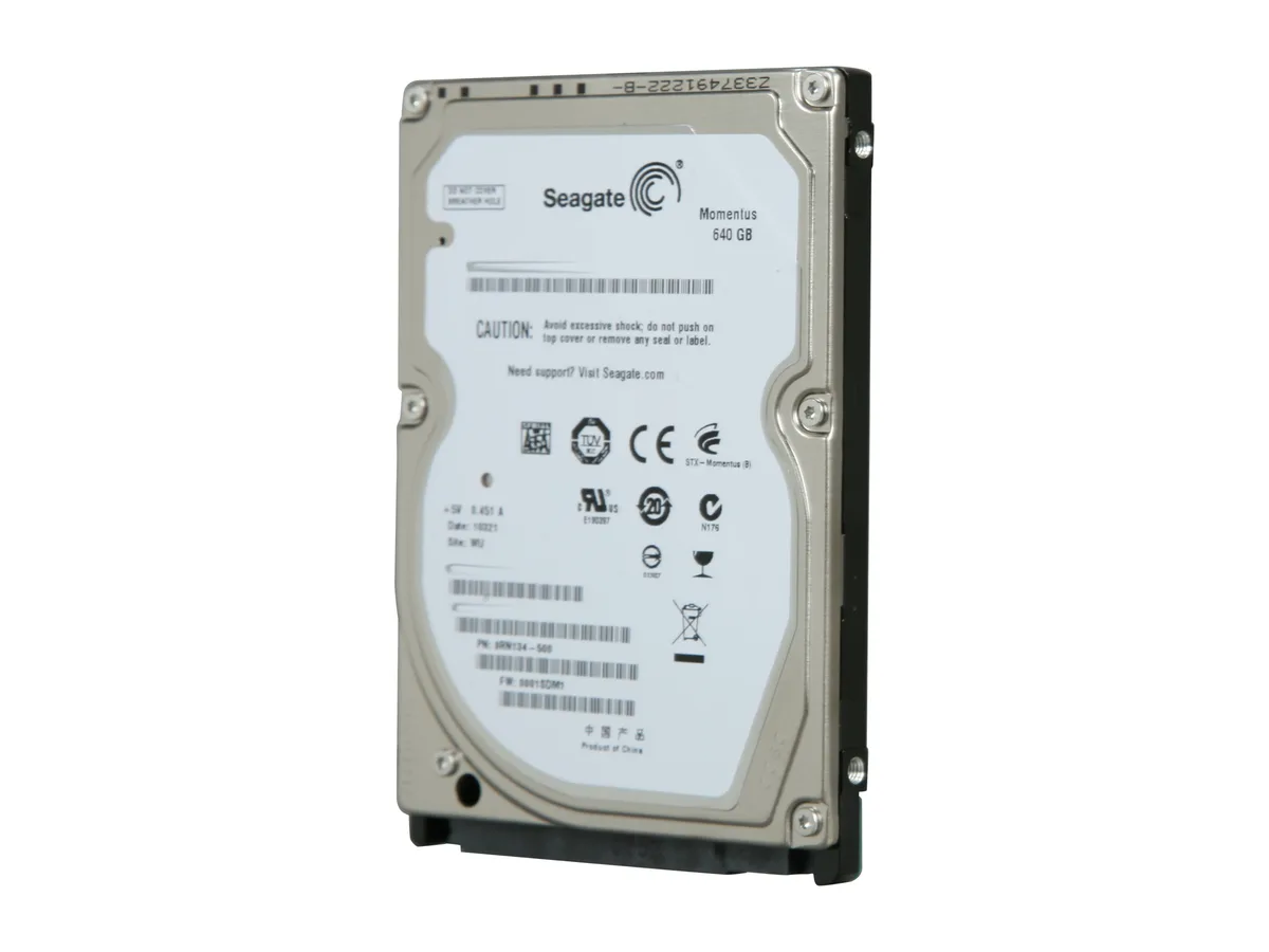Seagate Seagate ST9640320AS 640GB 5400 RPM 8MB Cache SATA 3.0Gb/s 2.5" laptop hard drive — product photo