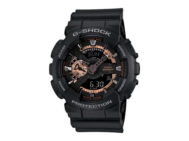 CASIO CASIO G-SHOCK GA110RG-1A 55 mm Black/Rose Gold Watch — product photo