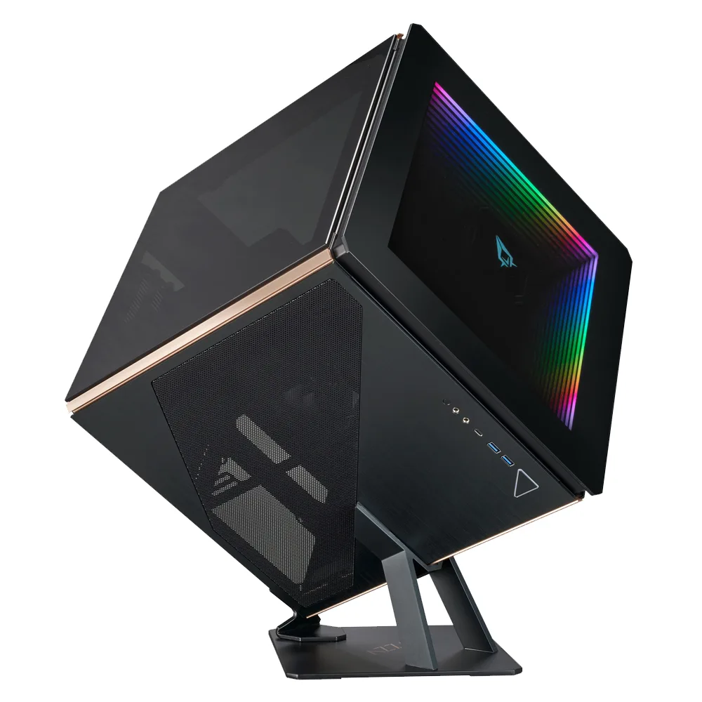AZZA AZZA Regis 902 Luxury CNC ATX Case Gold 3-Sided Tempered Glass — product photo