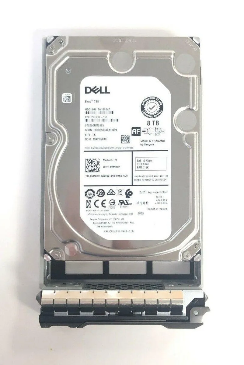 DELL DELL 400-AMPD 8TB 7200RPM SAS 3.5" internal hard drive — ürün fotoğrafı