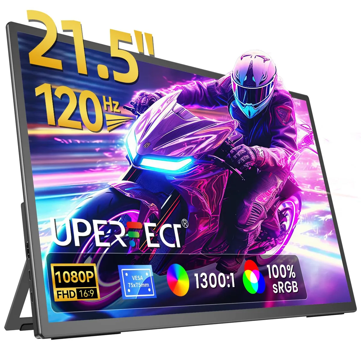 Uperfect Uperfect 21.5" 120Hz Portable Gaming Monitor with Kickstand & VESA — product photo