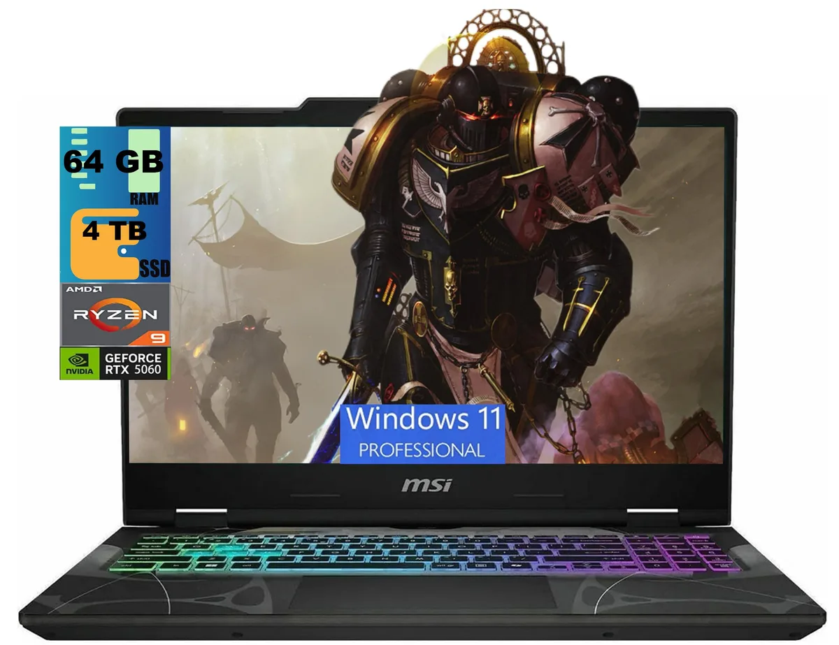 Black 15.6 inch gaming laptop with translucent chassis showing internal components and RGB keyboard backlighting