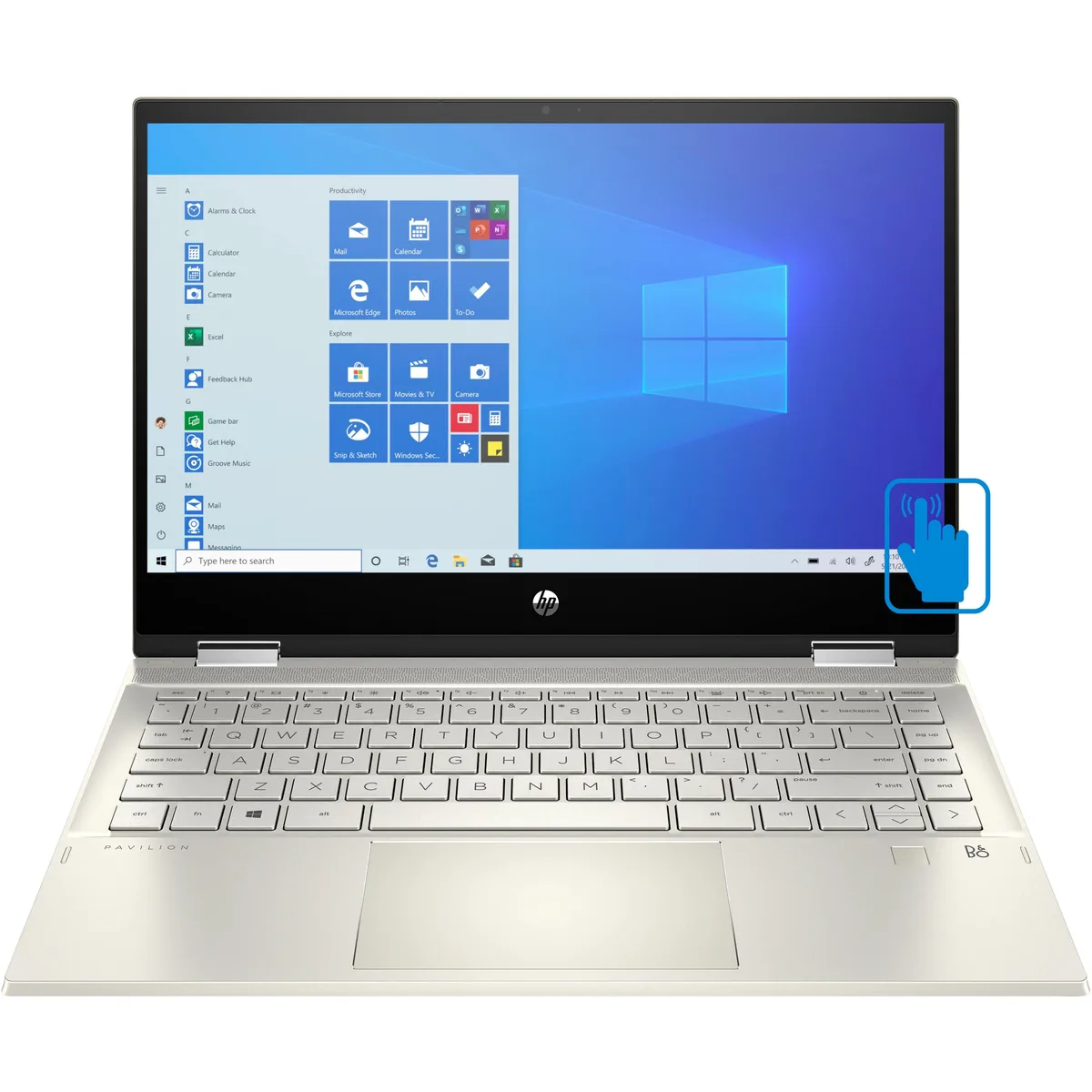 HP HP Pavilion x360 2-in-1 Laptop i5-1135G7 8GB 256GB SSD 14" Touch Gold — produktbild
