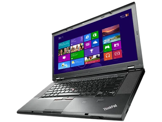 Black 15.6 inch ThinkPad T530 laptop with matte anti-glare screen and spill-resistant keyboard