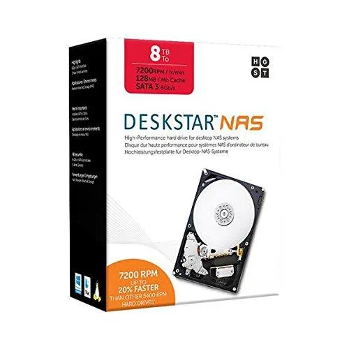 HGST HGST Deskstar NAS 7200rpm 128MB 3.5" SATA internal hard drive — zdjęcie produktu