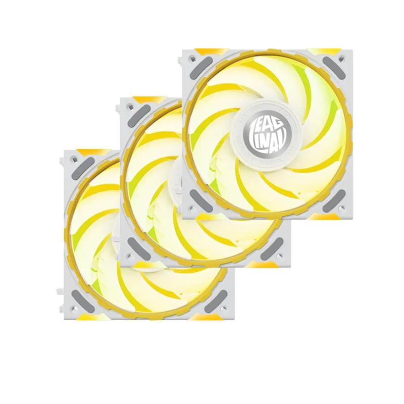 YESTON YESTON Zeaginal ZC-ZHUISHEN White 3-Pack ARGB 120mm Case Fan — 商品写真