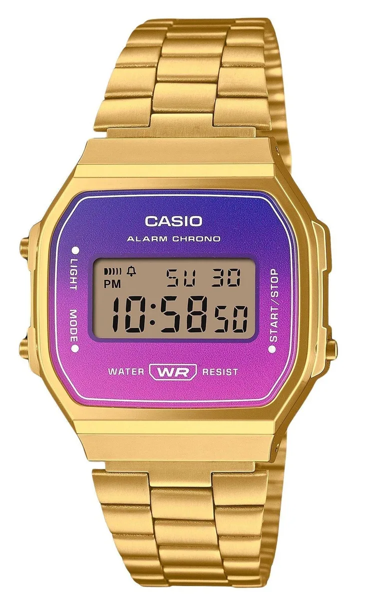 CASIO CASIO A168WERG-2A Gold Tone Digital Watch 36.30 mm — produkto nuotrauka