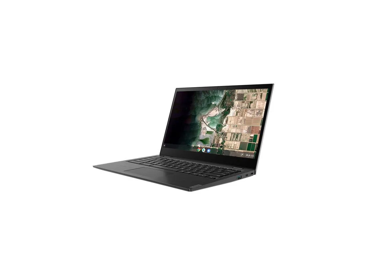 Mineral gray 14 inch Chromebook closed lid webcam visible