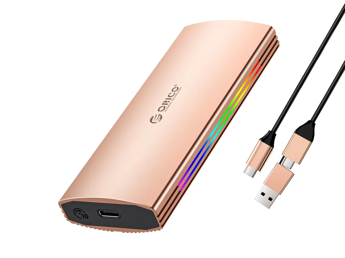 Orico Orico M2PJ-C3 M.2 NVMe drive enclosure USB 3.2 10Gbps Rose Gold — Produktfoto