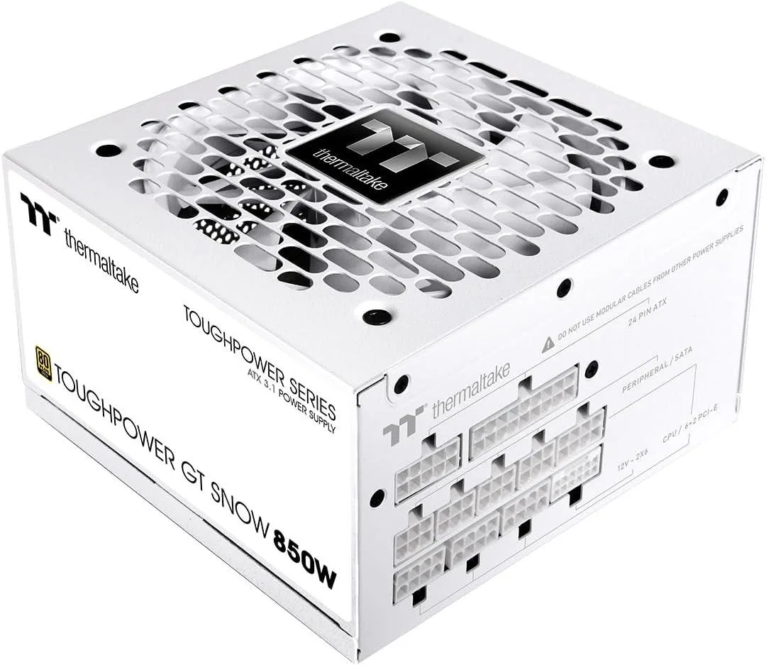 White fully modular ATX power supply with native 12V-2x6 connector