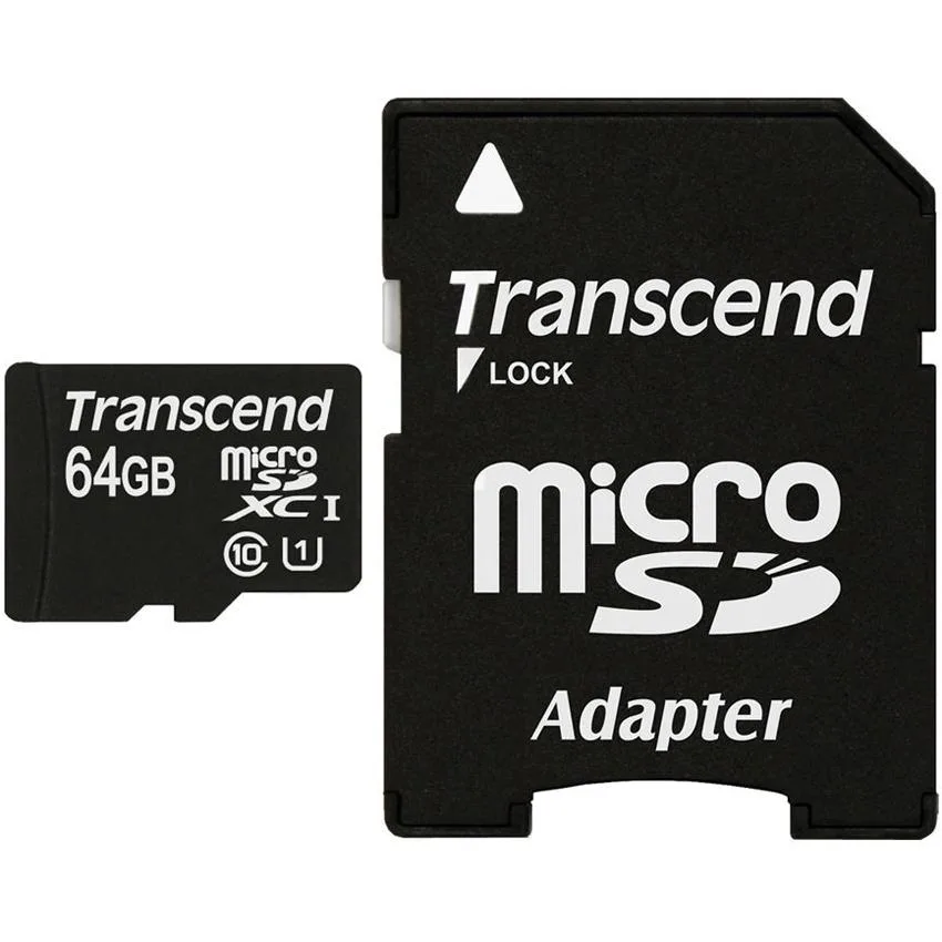 Transcend Transcend 64GB microSDXC UHS-I Class 10 memory card — fotografia produktu