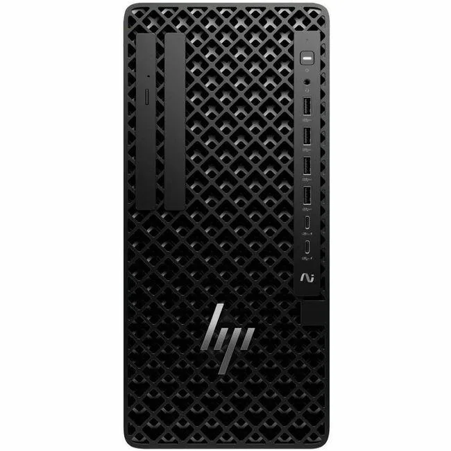 Black tower desktop computer, Intel Core Ultra 7 265, 64 GB DDR5, 1 TB SSD