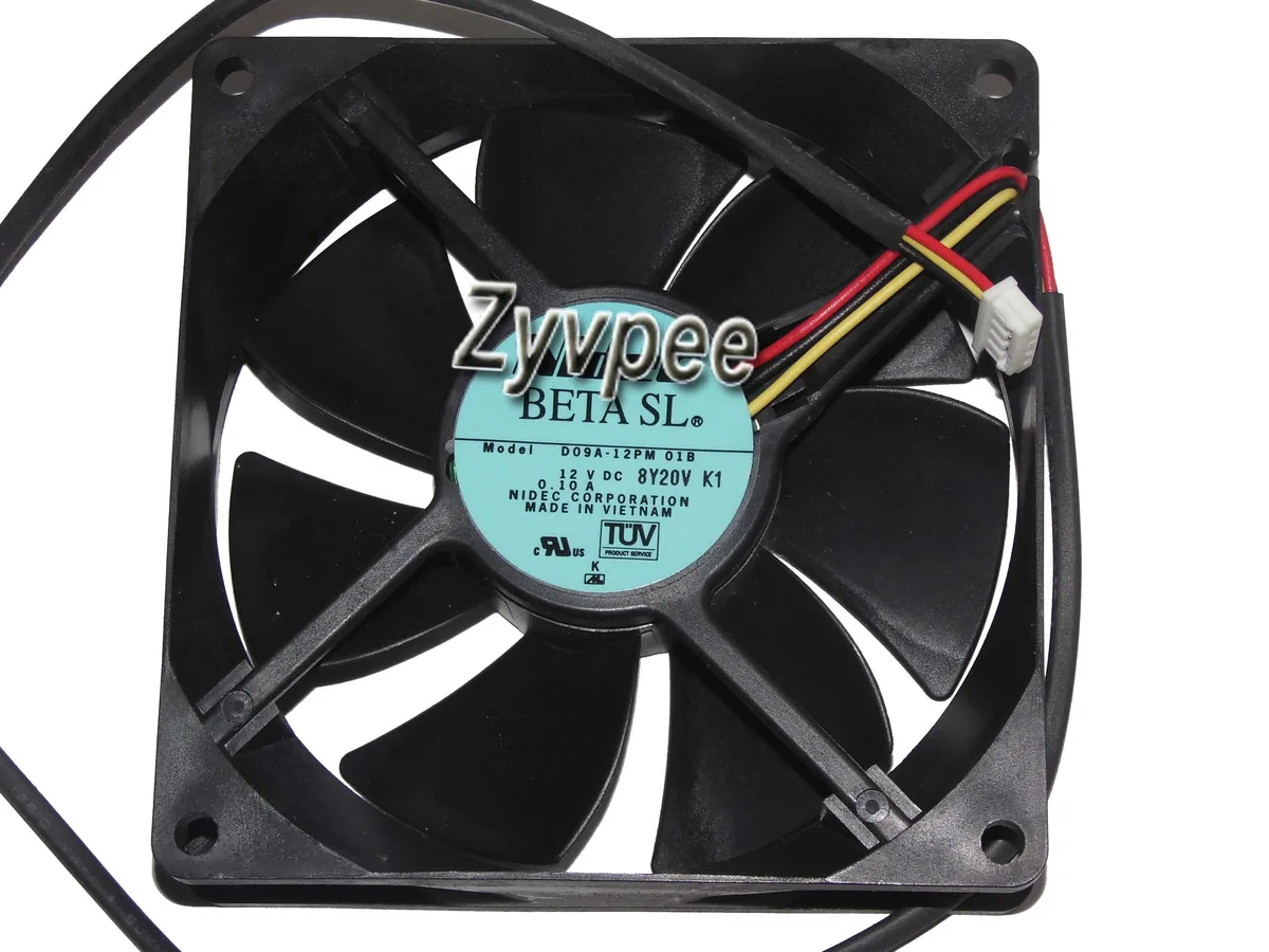 Zyvpee Zyvpee D09A-12PM 01B 12V 0.1A 3 Wires 9cm case fan — صورة المنتج