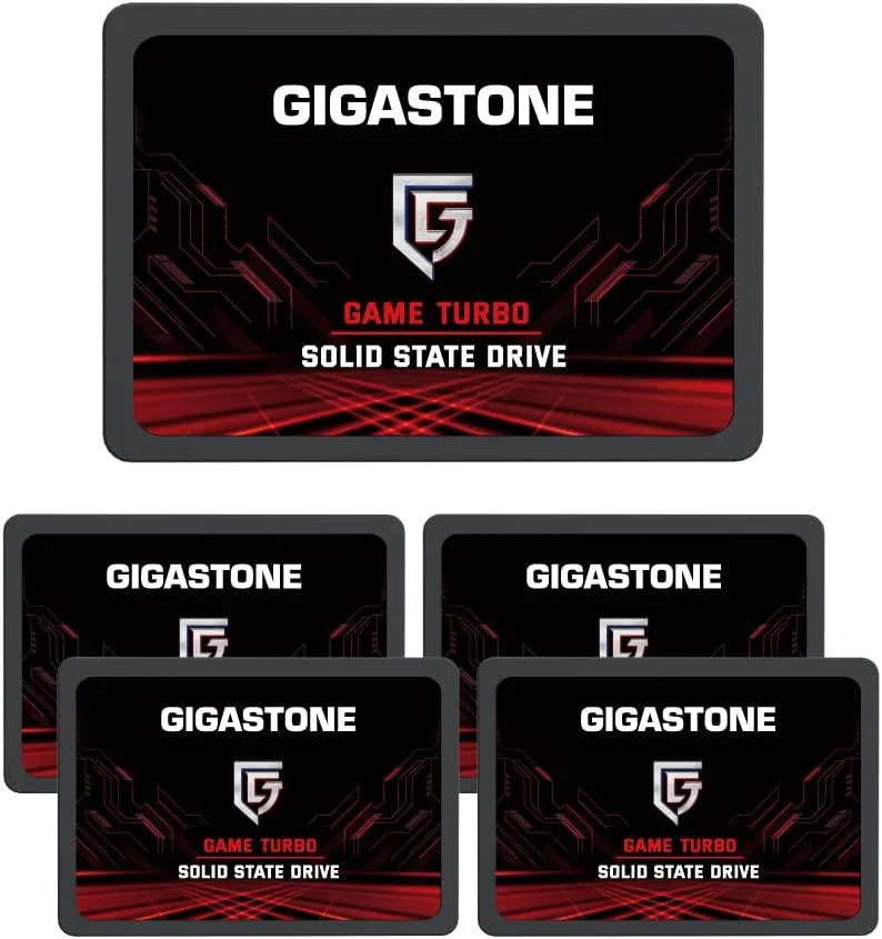 Gigastone Corporation Gigastone Game Turbo 5-Pack 128GB SATA internal SSD — product photo