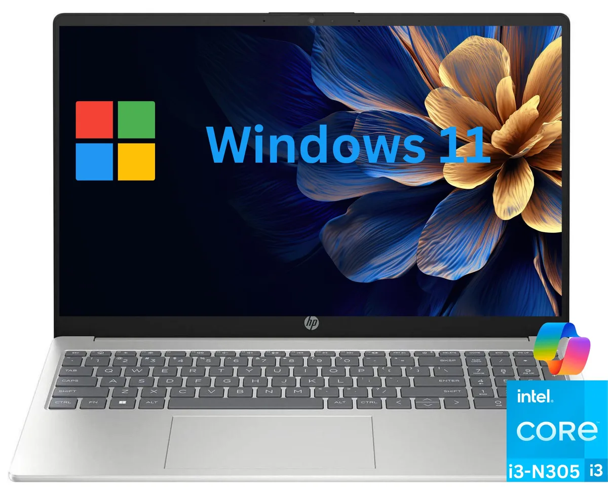 HP HP 17.3" HD+ Laptop i3-N305 32GB 512GB Silver — product photo