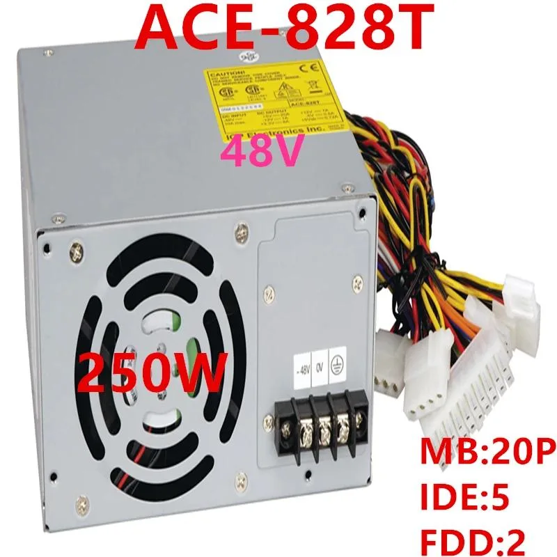 Rectangular ATX power supply unit in matte black metal finish with cooling fan visible on one side