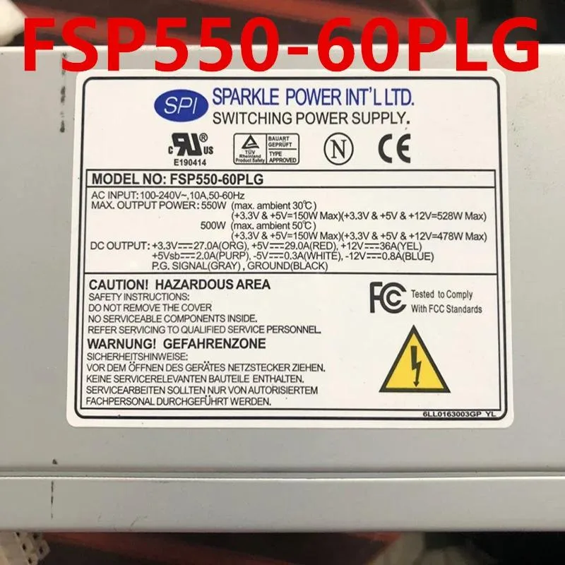 KHACHIMO KHACHIMO Power Supply For FSP 550W FSP550-60PLG — photo du produit