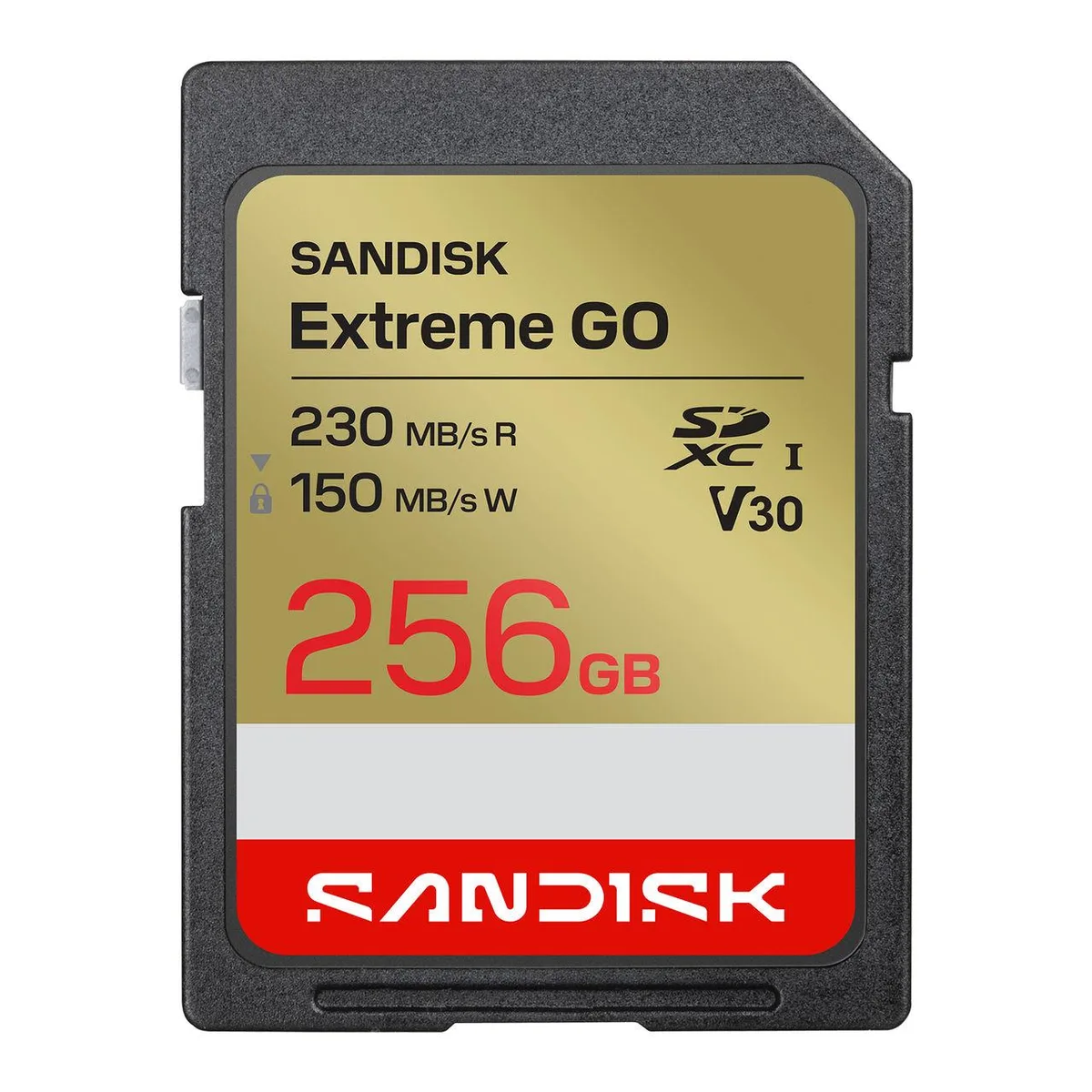 SanDisk SanDisk Extreme GO SDXC 256GB memory card 230MB/s — Produktfoto