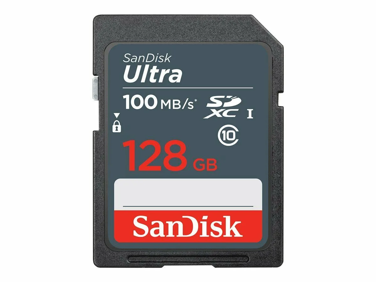 SanDisk SanDisk SDSDUNR-128G-GN3IN CYU 128GB SDXC UHS-I Class 10 memory card — vörumynd