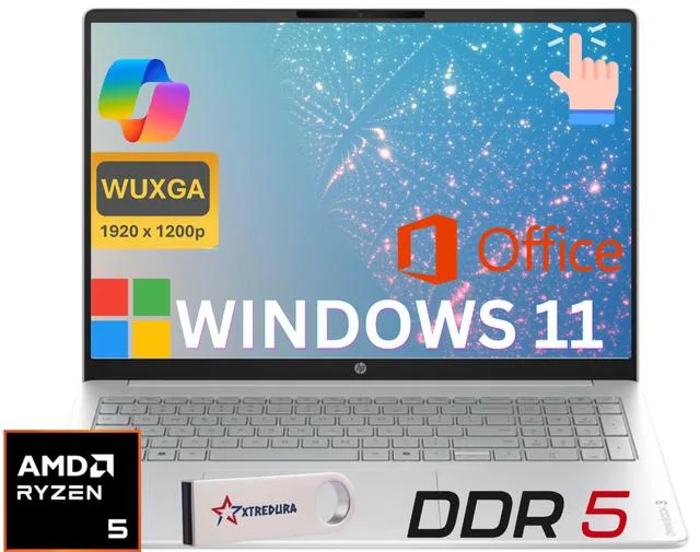 HP HP OmniBook 3 16" FHD+ Touch Ryzen 5 40 8GB DDR5 256GB — product photo