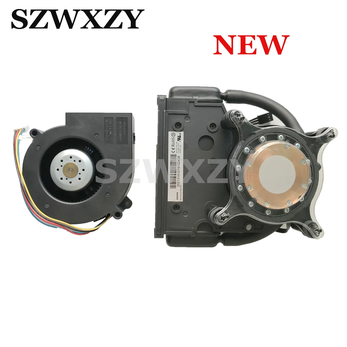 Silver water-cooled heatsink with black fan for Dell Alienware X51 R3 R2