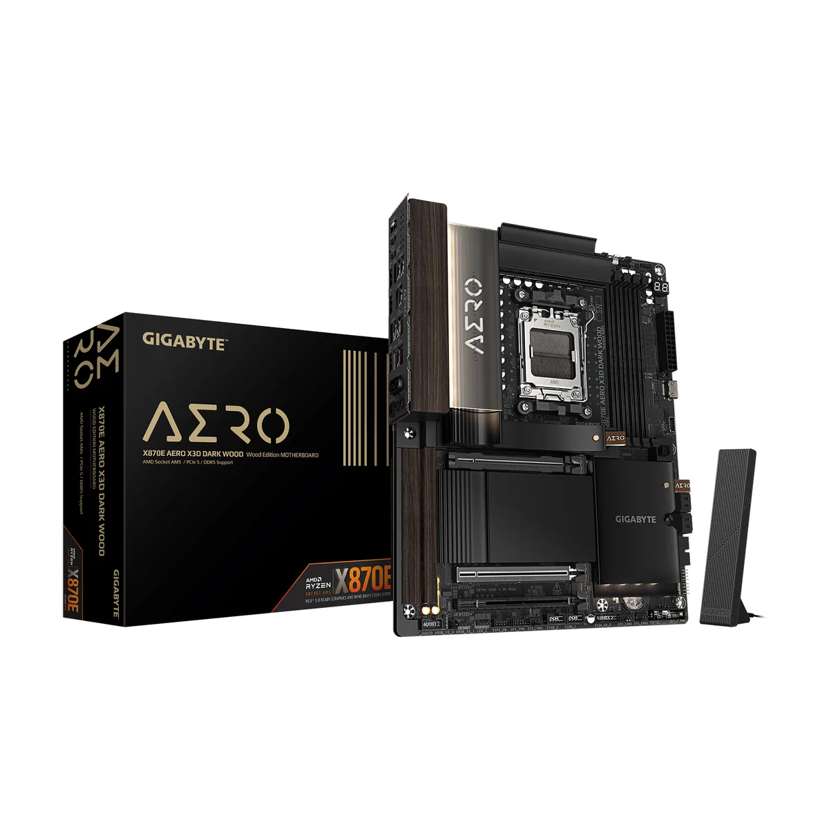 GIGABYTE GIGABYTE X870E AERO X DK WOOD AMD motherboard — product photo