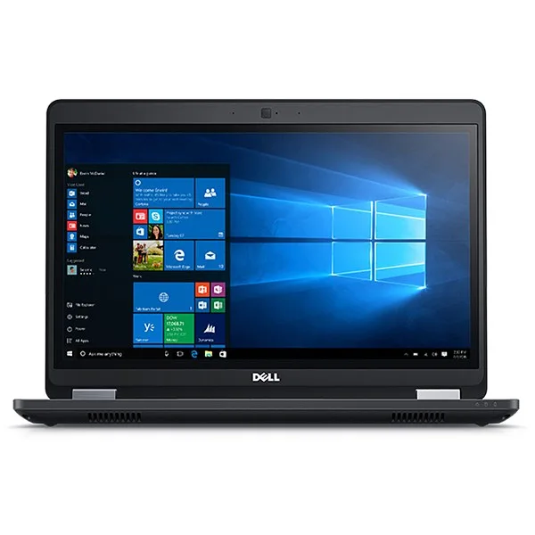 Black 14-inch Dell Latitude E5470 laptop closed view