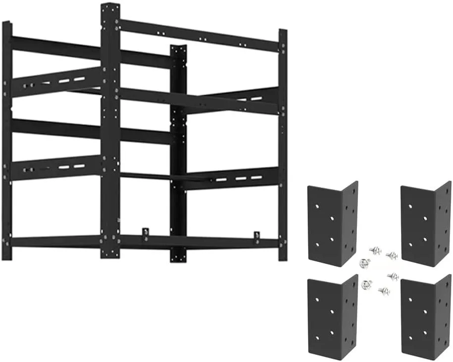 AAAwave AAAwave The Sluice V.2 12 GPU Mining Rig Frame and 4 Stacking Brackets Black — photo du produit