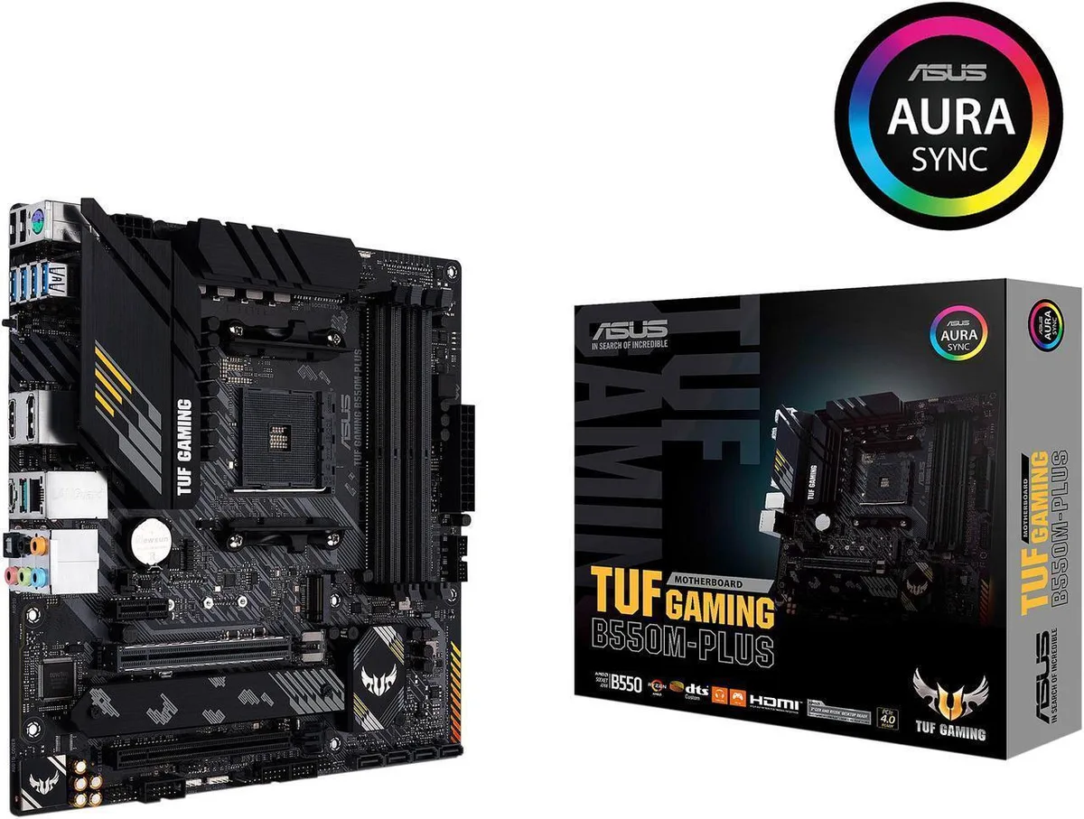 ASUS ASUS TUF GAMING B550M-PLUS AMD motherboard — photo du produit