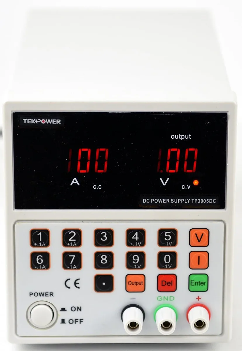 Tekpower TP3005DC bench power supply with backlit LCD display