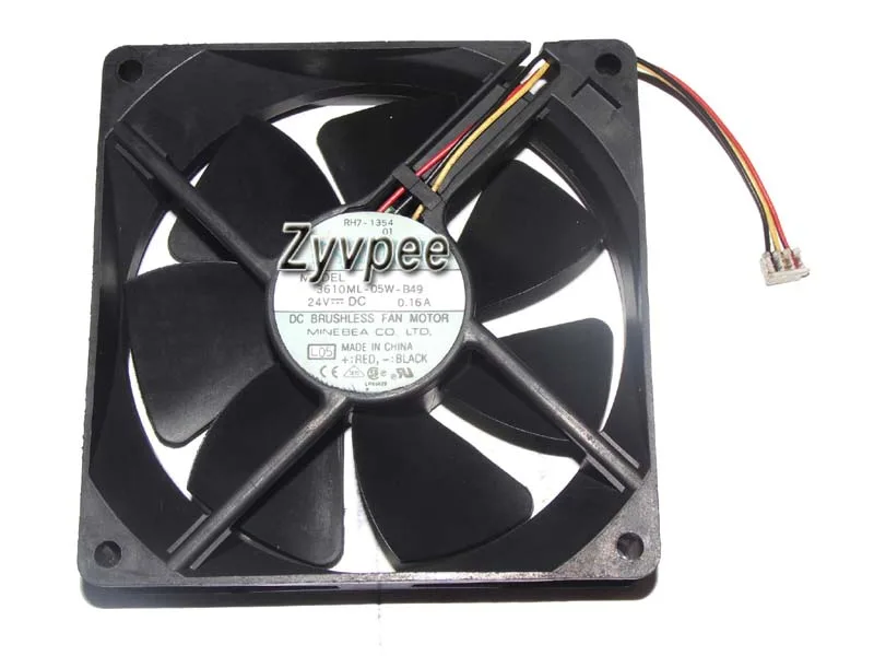 Zyvpee Zyvpee 3610ML-05W-B49 90x25mm 24V 0.16A 3-Pin Ball Bearing Case Fan — صورة المنتج