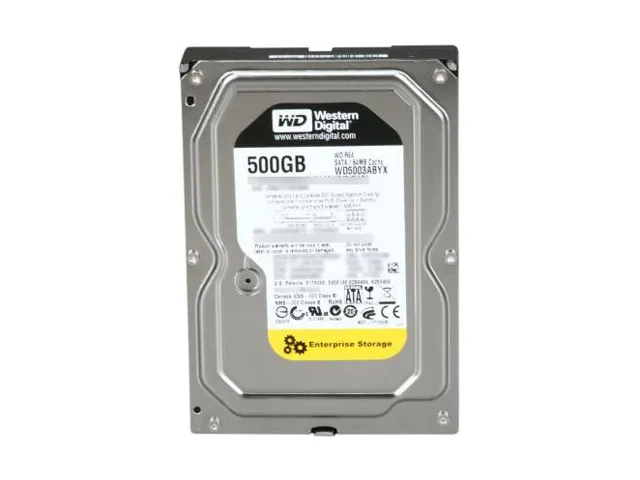 Western Digital Western Digital WD RE4 WD5003ABYX-20PK 500GB 7200 RPM 64MB SATA 3.0Gb/s 3.5" Internal Hard Drive — produktbild