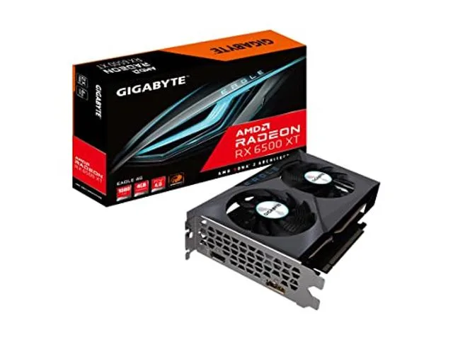 Dual-fan graphics card in black and silver finish