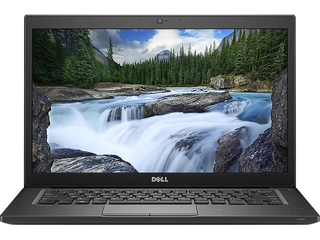 Silver 14-inch Dell Latitude 7490 laptop closed lid Grade A condition