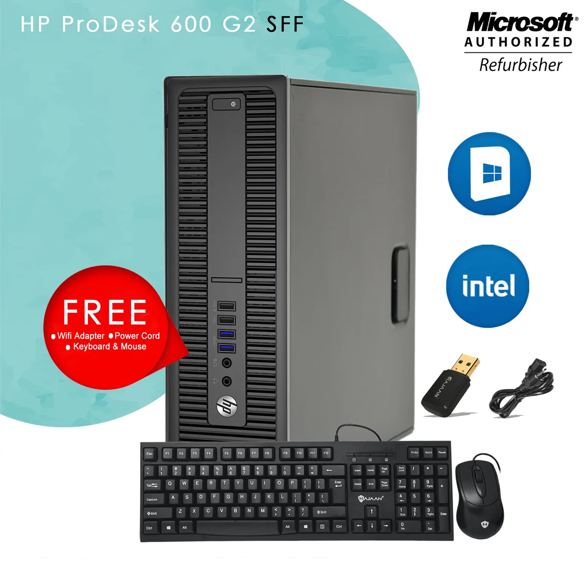 HP HP ProDesk 600 G2 SFF desktop PC Core i7 6700 3.40GHz 8GB DDR4 1TB SSD — photo du produit