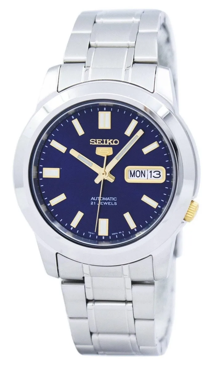 Seiko Seiko 5 Automatic SNKK11K1 Blue Dial Stainless Steel Watch — fotografia produsului