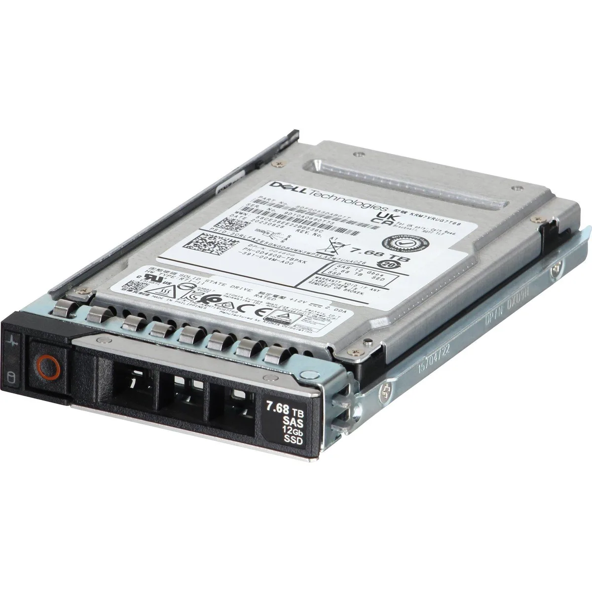 2.5 inch SAS enterprise SSD with silver label