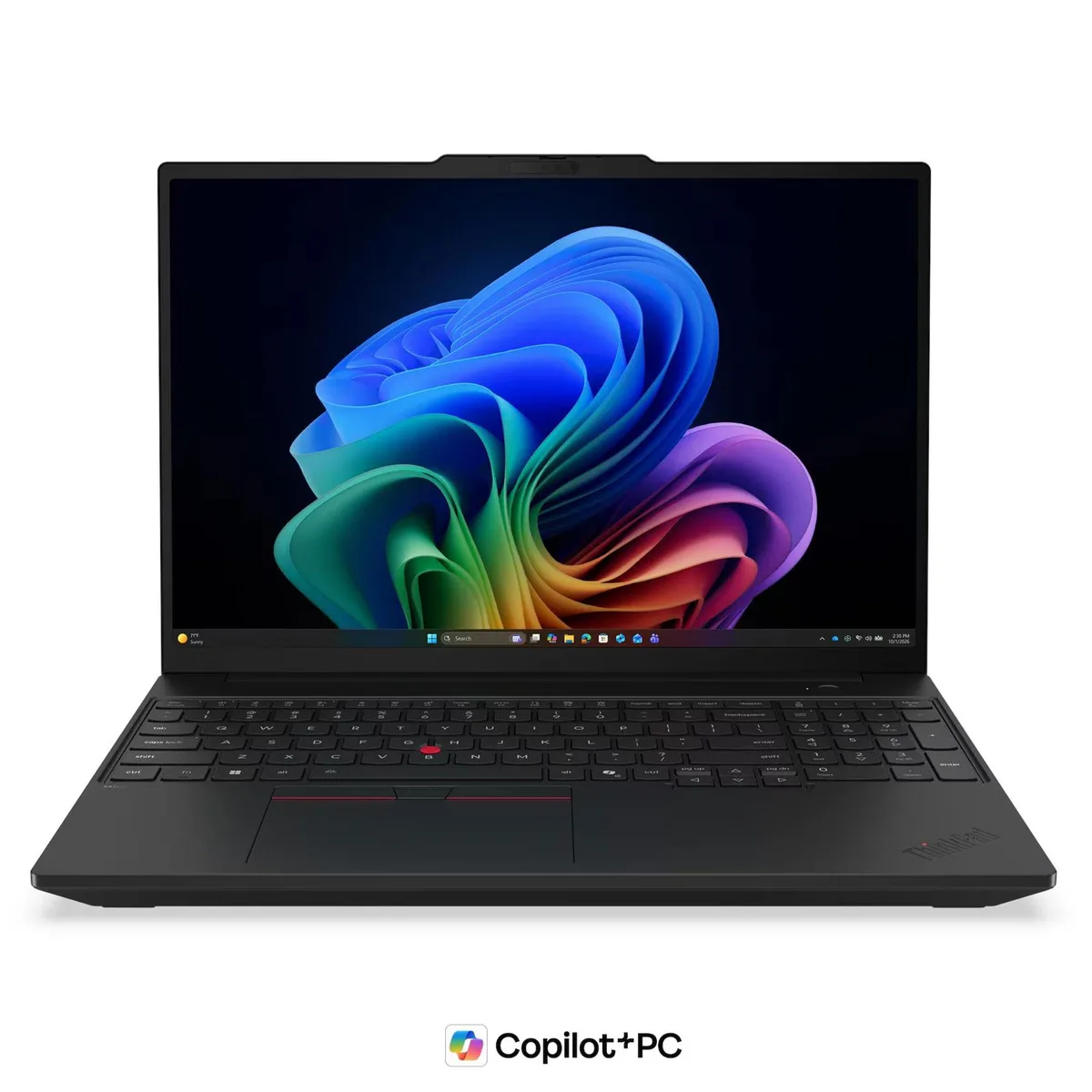 Closed matte black 16 inch laptop with integrated graphics