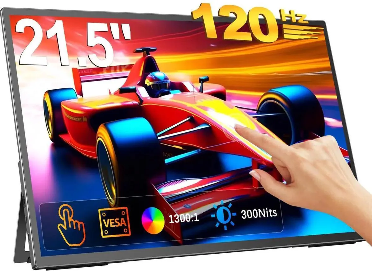 Uperfect Uperfect 21.5" 120Hz Touchscreen Portable Gaming Monitor Kickstand VESA Mount Type-C — product photo