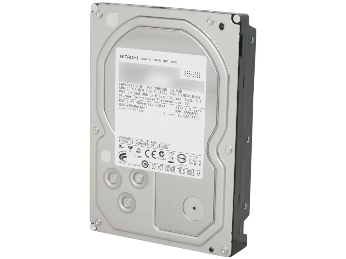 HGST HGST Ultrastar 7K3000 0F12455 2TB 7200 RPM 64MB SATA 6.0Gb/s 3.5" internal hard drive — fotografia produktu